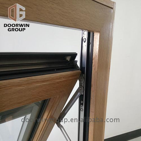 2019 hot sale wood window awning composite windows with built in shades on China WDMA