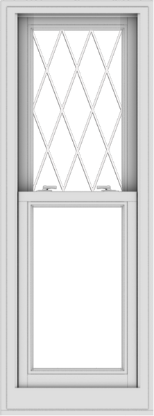 WDMA 20x54 (19.5 x 53.5 inch)  Aluminum Single Double Hung Window with Diamond Grids