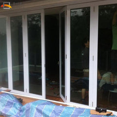 23 inch 3 panel bifold doors double opening french patio doors on China WDMA