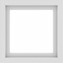 WDMA 24x24 (23.5 x 23.5 inch) Vinyl uPVC White Picture Window without Grids-1