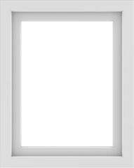 WDMA 24x30 (23.5 x 29.5 inch) Vinyl uPVC White Picture Window without Grids-1