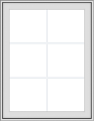 WDMA 28x36 (27.5 x 35.5 inch) White uPVC Vinyl Push out Awning Window with Colonial Grids Exterior