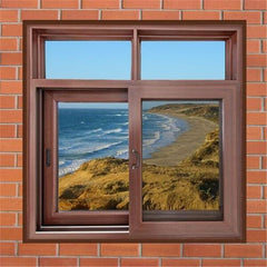 3 tracks sliding window double glazed aluminum sliding windows drawing on China WDMA