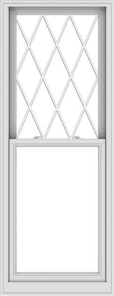 WDMA 30x78 (29.5 x 77.5 inch)  Aluminum Single Double Hung Window with Diamond Grids