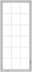 WDMA 32x72 (31.5 x 71.5 inch) White Vinyl UPVC Crank out Casement Window without Grids