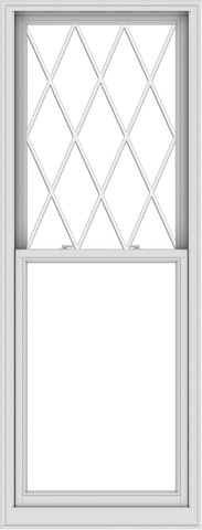 WDMA 32x84 (31.5 x 83.5 inch)  Aluminum Single Double Hung Window with Diamond Grids