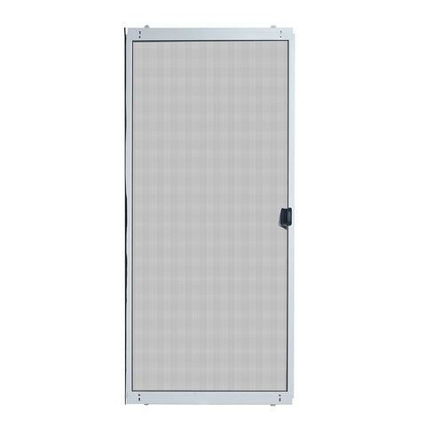 36 in. x 80 in. Adjustable Fit White Metal Sliding Patio Screen Door on China WDMA