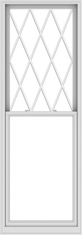 WDMA 36x102 (35.5 x 101.5 inch)  Aluminum Single Double Hung Window with Diamond Grids