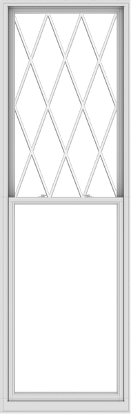 WDMA 38x120 (37.5 x 119.5 inch)  Aluminum Single Double Hung Window with Diamond Grids