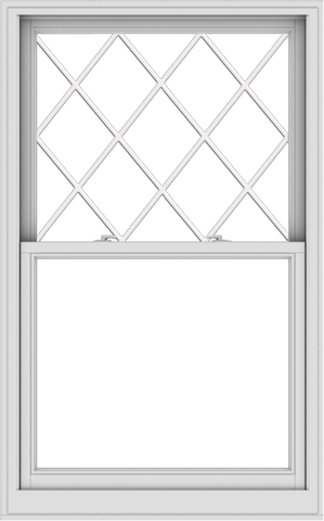 WDMA 38x61 (37.5 x 60.5 inch)  Aluminum Single Double Hung Window with Diamond Grids