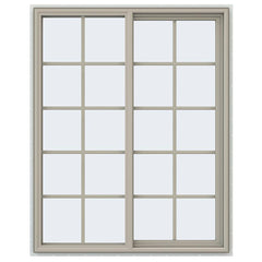 48x60 47.5x59.5 Vinyl Pvc Sliding Window With Colonial Grids Grilles