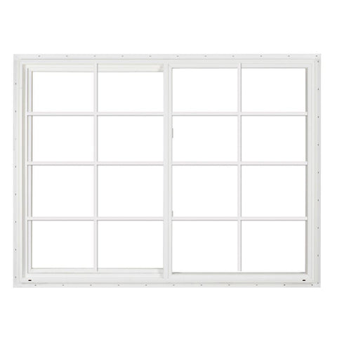 72x48 White Color Vinyl Pvc Sliding Window