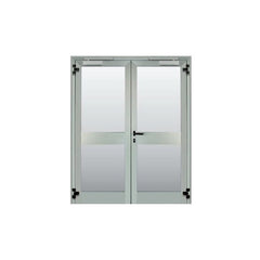 96x80 sliding glass door aluminium frame bathroom three panel sliding tempered glass door KFC entry door on China WDMA