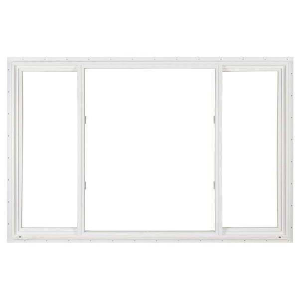 96x48 White Color Vinyl  Pvc Sliding Windows