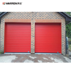 Warren 7x18 Double Garage Door With Windows Automatic Roll Up Door