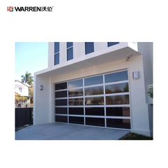 Warren 10x15 Glass Aluminium Garage Doors With Automated Roller Door