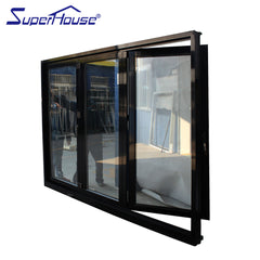 AAMA,Australia standard double glass/triple glass sliding folding patio doors on China WDMA