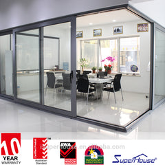 AS/NZ/USA standard unique waterproof aluminum glass bathroom doors front doors modern design office entry doors on China WDMA