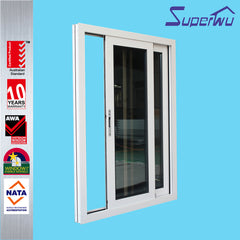 AS2047 and AS2208 colored glass sliding window and door with stainless steel mesh on China WDMA