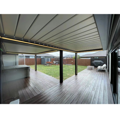 16x16 pergola with aluminum alloy waterproof roof outdoor