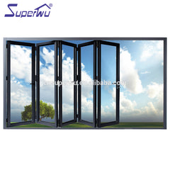 Alibaba China supplier waterproof exterior glass vinyl folding door on China WDMA