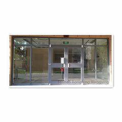 Aluminium Frame Glass Commercial Used Store Double Casement Door on China WDMA