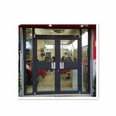 Aluminium Security Exterior Double Sliding Glass Doors on China WDMA