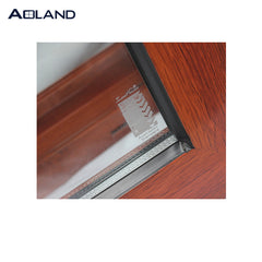 Aluminium thermal-break wood grain sliding door on China WDMA