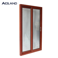 Aluminium thermal-break wood grain sliding door on China WDMA