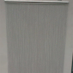 Aluminum Chain Link Curtain usded as doorway fly screen and room divider on China WDMA