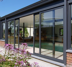 Aluminum Frame Tempered Glass Sliding Patio door on China WDMA