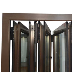 Aluminum Frameless Folding Glass Window on China WDMA