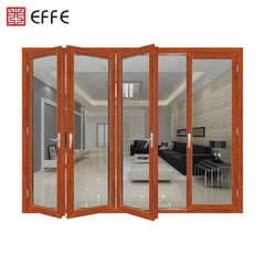 Aluminum Glass Patio Exterior Bifold Doors Double Glazing aluminum sliding door on China WDMA