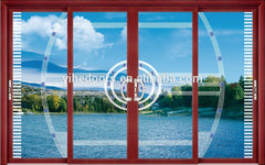 Aluminum Sliding Door With Double Or Tripple Track For Optional on China WDMA