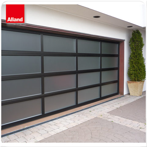 Aluminum alloy material frosted glass garage door and sectional garage door on China WDMA