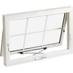 Aluminum chain winder awning window with aluminum reveal installation on China WDMA