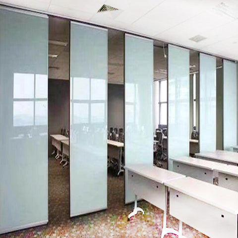 Aluminum frameless sliding glass doors movable glass partition folding glazed wall on China WDMA