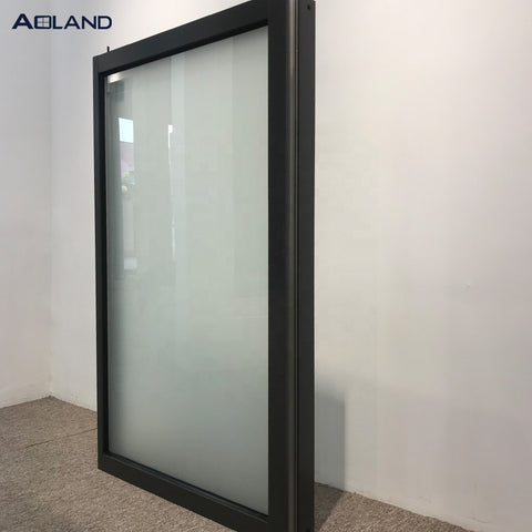 Aluminum frosted glass fixed windows and doors manufacturer on China WDMA