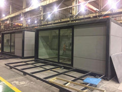 Aluminum glass folding accordion door on China WDMA