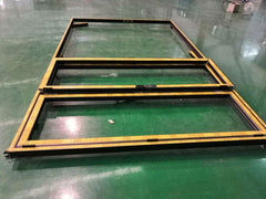 Aluminum glass folding accordion door on China WDMA