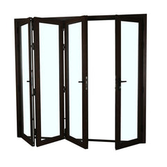 Aluminum patio/balcony double glass exterior accordion folding door on China WDMA