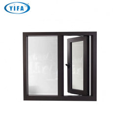 Aluminum profile casement window, various glasses for option, like low-E, reflective, lamilated,etc on China WDMA