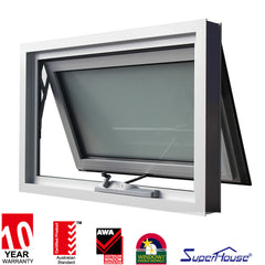 American style double glass aluminium frame thermal windows with integral blinds on China WDMA