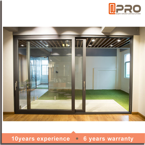 Australia standard slim frame aluminum glass sliding patio door design on China WDMA