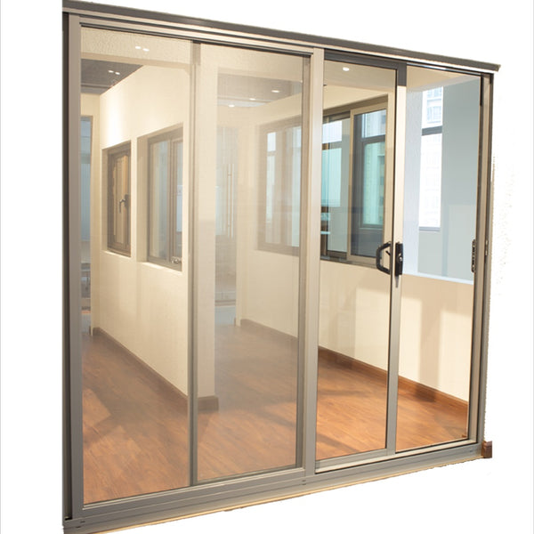 Australia standard slim frame aluminum glass sliding patio door design on China WDMA