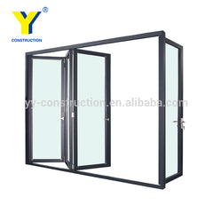 Australian standard Aluminium door and window and bifold door glass folding door on China WDMA