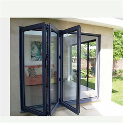 Australian standards double glazing lowes bi fold door/Accordion aluminum glass patio exterior bifold doors on China WDMA