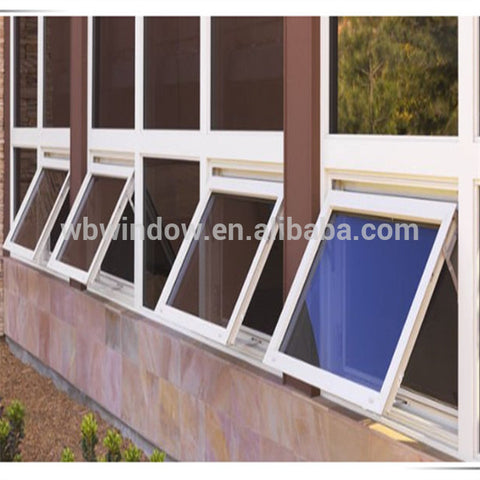 Awning pvc/upvc window top hung window on China WDMA