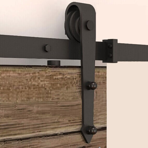 Black classic retro models type barn door rollers and sliders mechanism on China WDMA