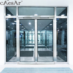 Caesar ES200 three panel aluminum smart patio triple automatic sliding doors with frame for patio on China WDMA